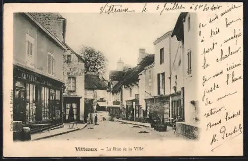 AK Vitteaux, La Rue de la Ville