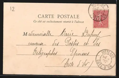 AK Vitteaux, La Rue de la Ville