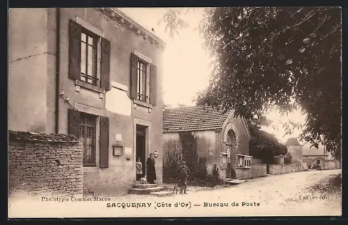 AK Sacquenay /Côte d`Or, Bureau de Poste