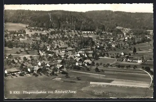 AK Attelwil /Aarg., Teilansicht, Fliegeraufnahme