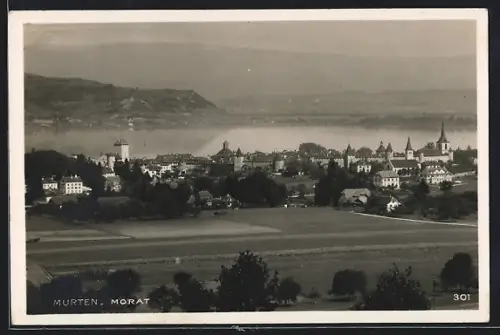 AK Murten /Morat, Strasse zur Ortschaft
