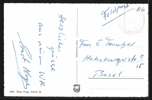 AK Herznach /Aarg., Teilansicht mit Kirche