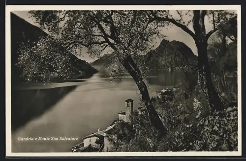 AK Gandria, Ortsansicht und Monte San Salvatore