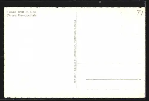 AK Fusio, Interno Chiesa Parrocchiale