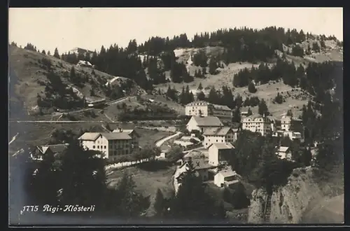 AK Rigi-Klösterli, Teilansicht mit Bäumen