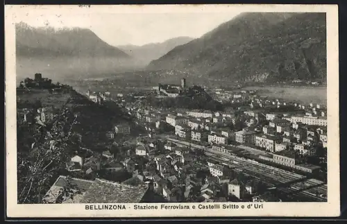 AK Bellinzona, Stazione Ferroviara e Castelli Svitto e d`Uri