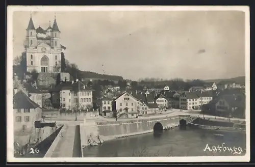 AK Aarburg, Ortspartie mit Kirche