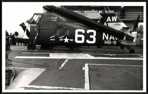 Fotografie Hubschrauber Sikorsky H-34, US-Navy HS-9, Essex Sea Griffins