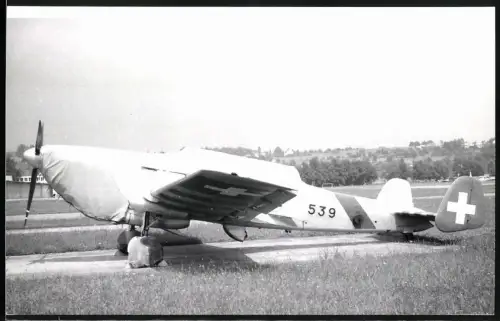 Fotografie Flugzeug Jasta Jagdflugzeug der Schweizer Luftstreitkräfte No. 539