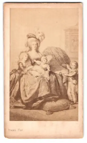 Fotografie Franck, Paris, Marie Antoinette von Österreich-Lothringen, Königin von Frankreich, nach einem Gemälde