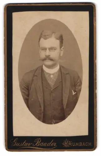 Fotografie Gustav Baader, Krumbach, Graf Carl Ernst Fugger von Glött, Kronoberstmarschall von Bayern