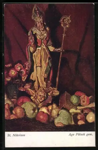 AK St. Nikolaus zwischen Äpel & Nüsse, Engel