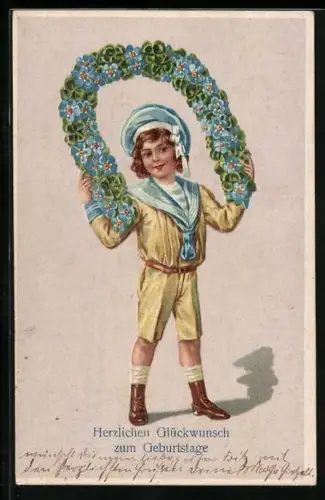 AK Hufeisen aus Blumen