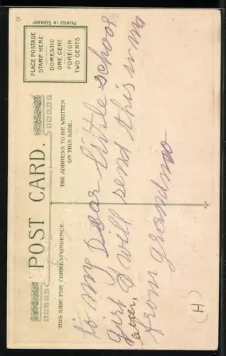 AK Jahreszahl 1911 mit Glücksklee