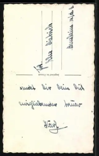 AK Hufeisen mit Liebespaar
