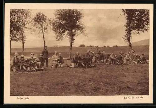 AK La C. M. au tir, Infanterie