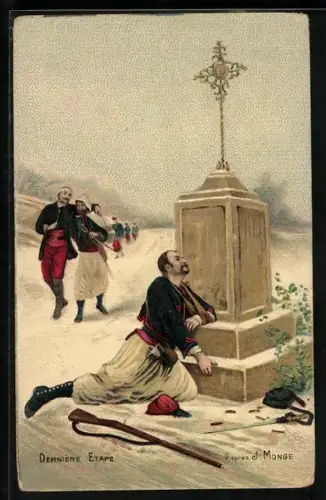 AK Dernière Etape, d`apres d`Monge