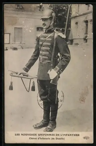 AK Clairon d`Infanterie, de Detaille, Les Nouveaux Uniformes de l`Infanterie