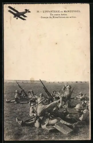 AK Tir contre Avion, Groupe de Mitrailleurs en action, L`Infanterie en Manoeuvres