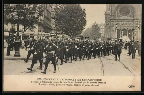 AK Les nouveaux uniformes de l` Infanterie