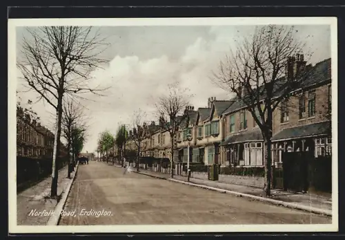 AK Birmingham, Erdington, Norfolk Road with residential houses