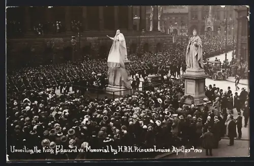 AK Birmingham, Unveiling the King Edward VII. Memorial by H.R.H. Princess Louise 1913