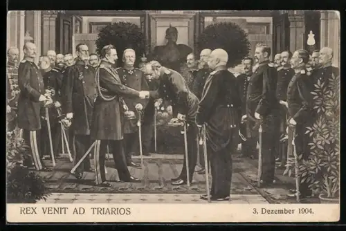 AK Rex venit ad triarios, Kaiser Wilhelm II. 1904