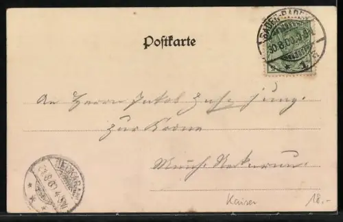AK Kaiser Wilhelm II. im Porträt, Flaggen und Wappen