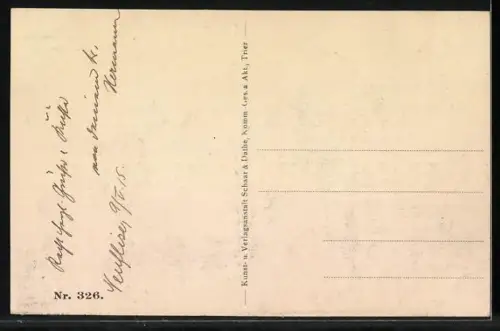 AK Kaiser Wilhelm II. in einem Hüttenlager