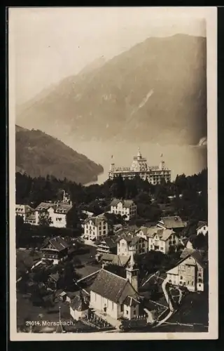 AK Morschach, Teilansicht vom Flugzeug aus