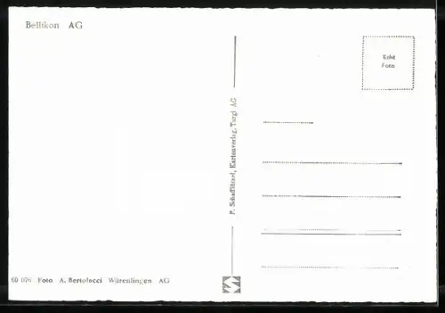AK Bellikon, Totalansicht, Flugaufnahme