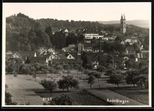 AK Andelfingen, Ortsansicht mit Kirche