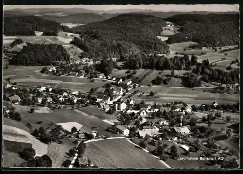 AK Bottenwil, Gesamtansicht, Flugaufnahme