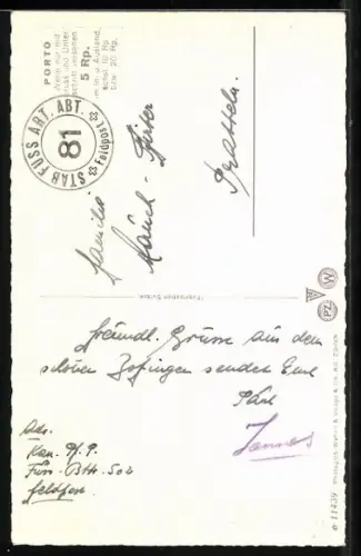 AK Zofingen, Strassenpartie mit Gasthof Raben