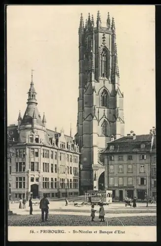 AK Fribourg, St-Nicolas et Banque d`Etat
