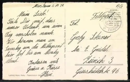AK Moosleerau, Fliegeraufnahme des Ortes mit Kircheleerau