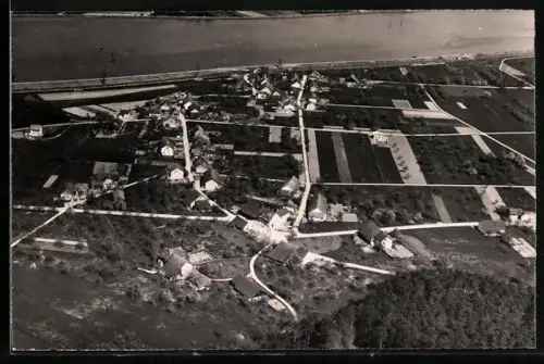 AK Gippingen, Ortsansicht, Fliegeraufnahme