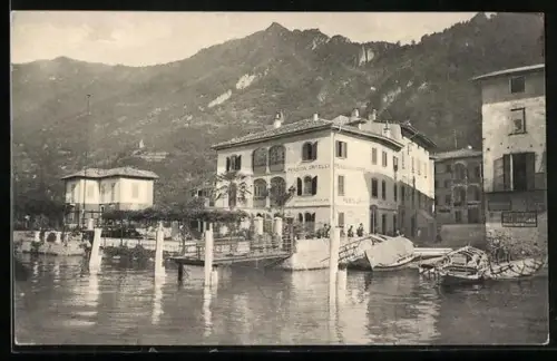 AK San Mamette /Lago di Lugano, Pension-Restaurant Stella d`Italia, Propr. A. Ortelli