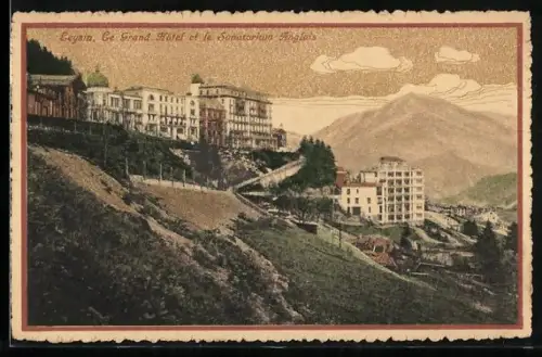 AK Leysin, Le Grand Hotel et le Sanatorium Anglais