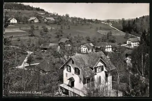 AK Schmiedrued /Aarg., Ortspartie mit Haus Zion