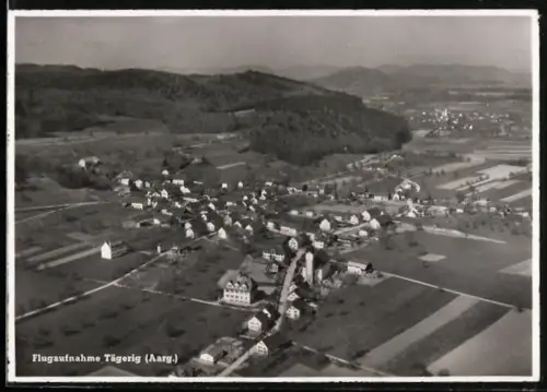 AK Tägerig /Aarg., Ortsansicht, Fliegeraufnahme