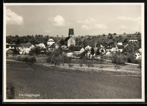 AK Hägglingen, Ortsansicht von der Feldflur aus