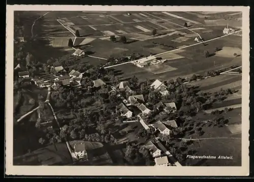 AK Attelwil, Ortsansicht, Fliegeraufnahme