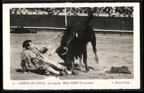 AK Ein Unfall beim Stierkampf