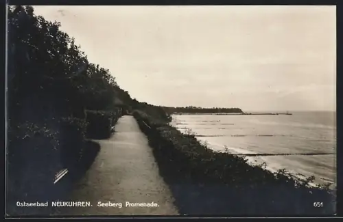 AK Neukuhren /Ostsee, Seeberg Promenade