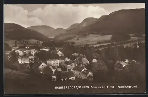 AK Görbersdorf, Oberes Dorf mit Freudengrund
