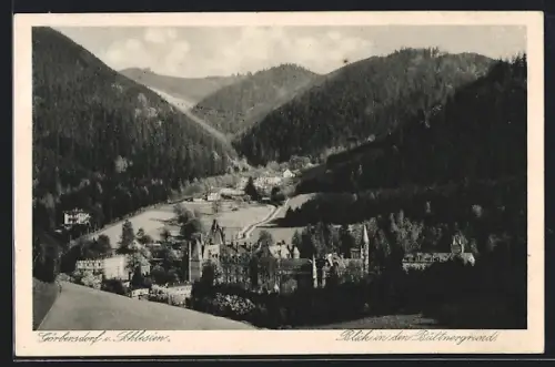 AK Görbersdorf in Schlesien, Ortsansicht mit Büttnergrund