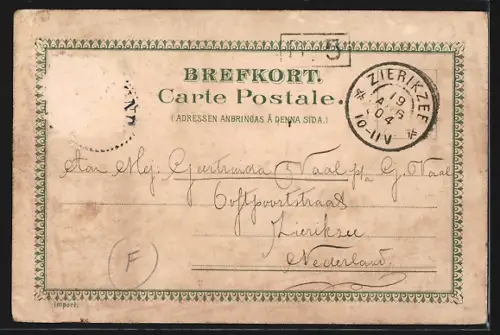 AK Narvik, Strassenpartie mit Geschäft O. Chr. Krog