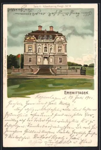 Lithographie Kopenhagen, Eremittagen