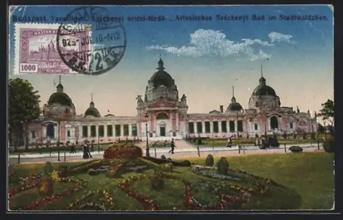 AK Budapest, Bad im Stadtwäldchen